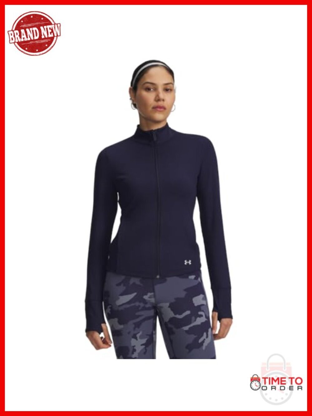 Ultra-Soft Brushed Knit Full Zip Track Jacket with Thumbholes